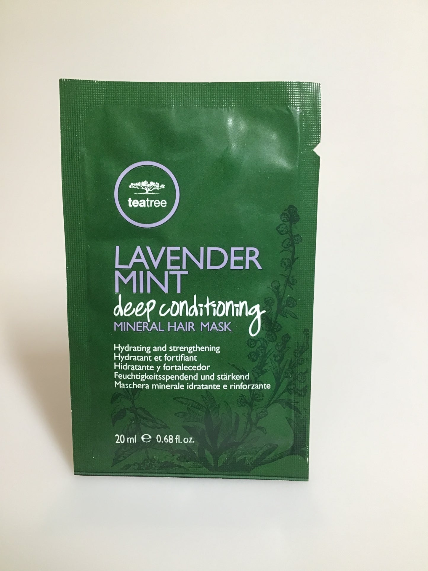 TEA TREE lavender mint deep conditioning mineral hair mask 20ml sachet