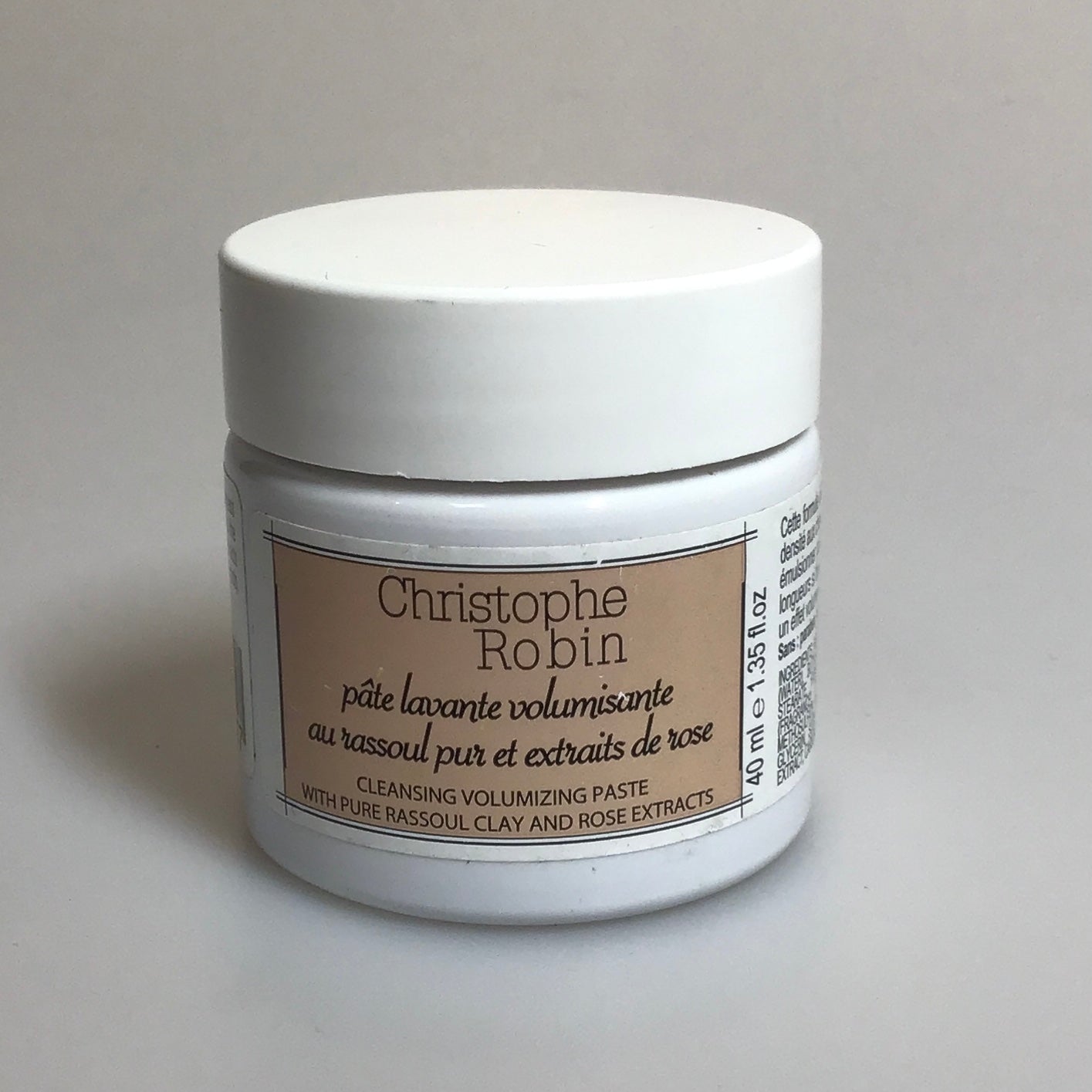 CHRISTOPHE ROBIN Cleansing Volumizing Paste with Pure Rassoul Clay and Rose Extracts 40mL