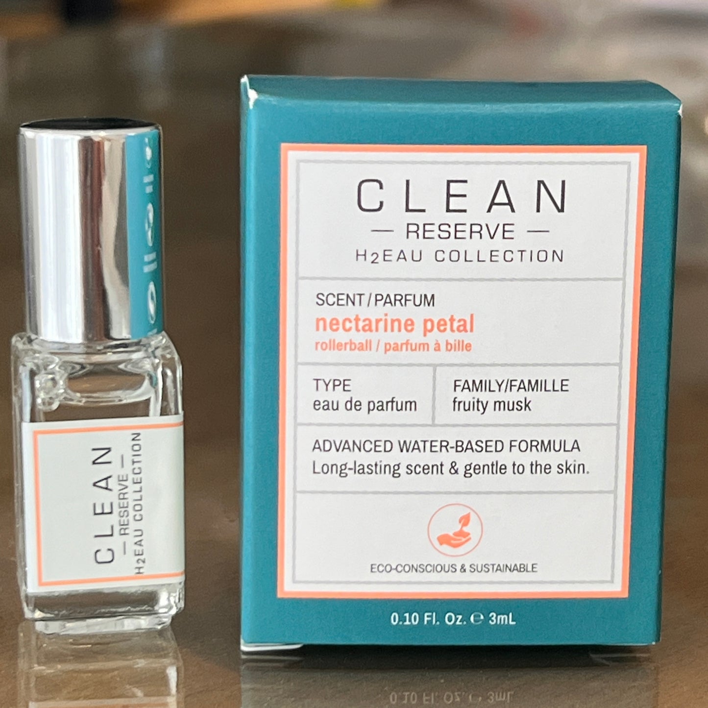 Clean Reserve - Nectarine Petal - EDP 3 mL Rollerball Eau De Parfum Mini Perfume