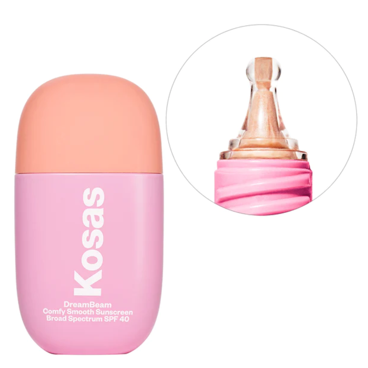 Kosas DreamBeam Silicone-Free Mineral Sunscreen SPF 40 with Ceramides and Peptides