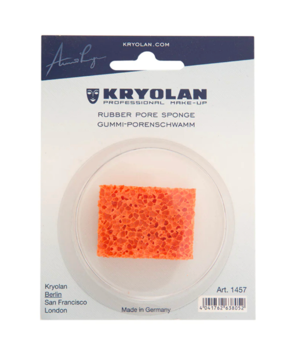 Kryolan Rubber Orange Stipple Pore Sponge