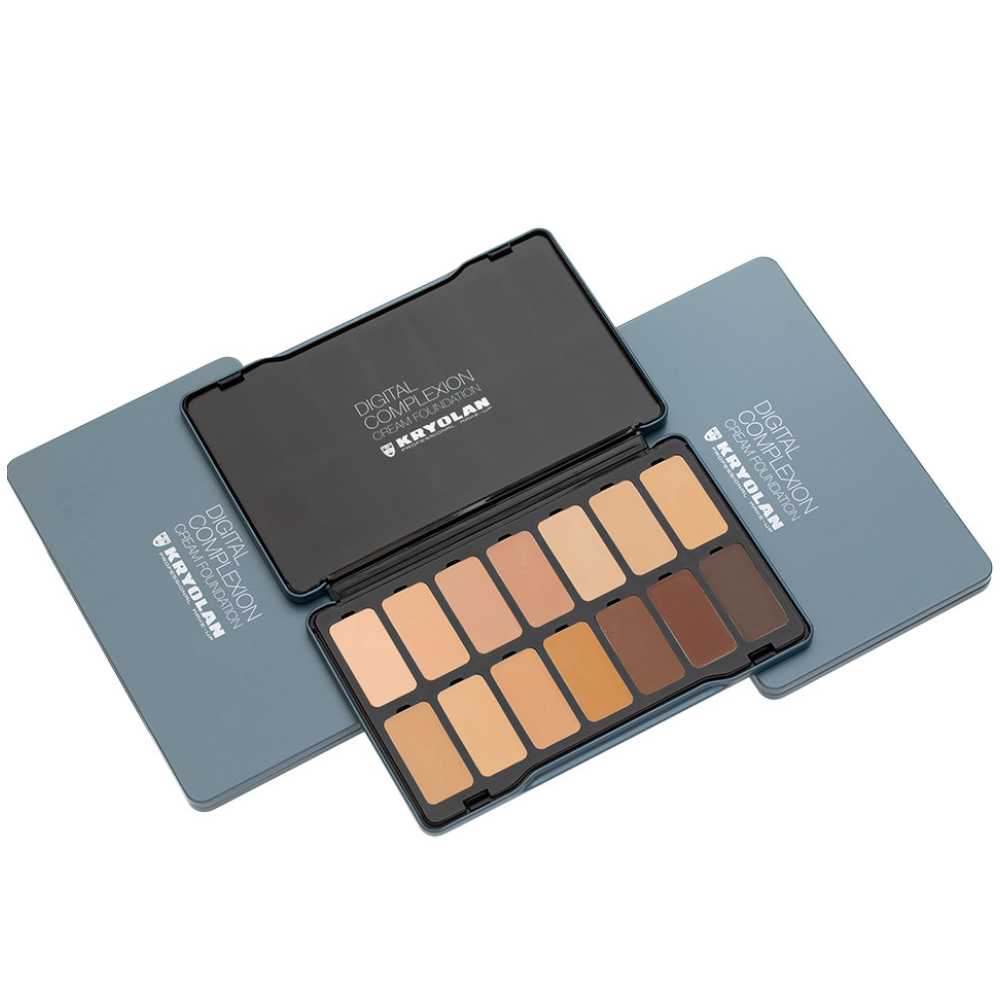 Kryolan DIGITAL COMPLEXION CREAM FOUNDATION PALETTE 14 COLORS