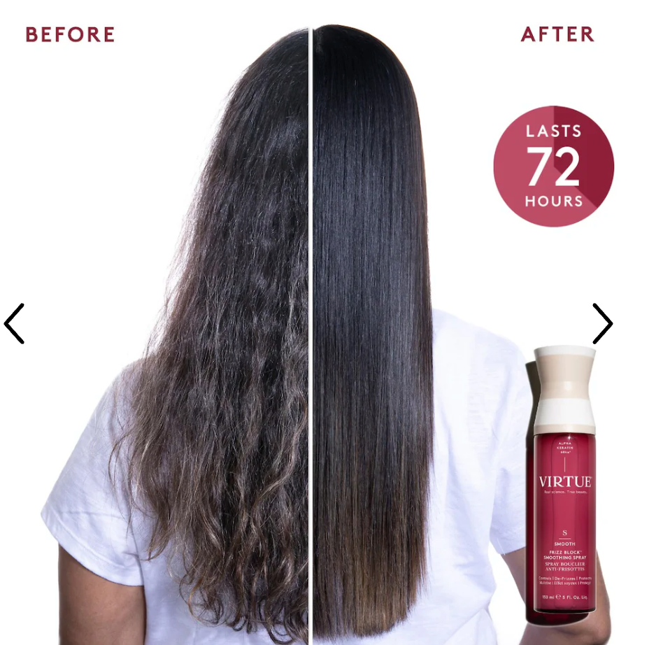 Virtue Frizz Block Humidity Proof Smoothing Spray - 5 oz / 150 mL