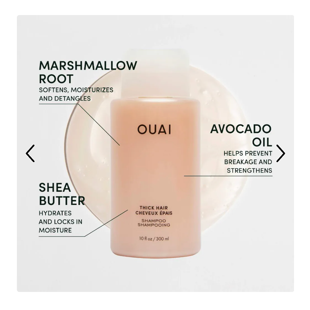 OUAI Thick Hair Shampoo • 10oz / 300ml