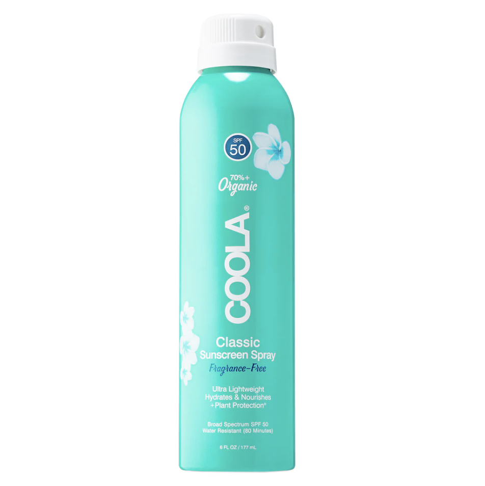 COOLA Classic Body Organic Sunscreen Spray - 6 oz / 177 mL Fragrance-Free SPF 50