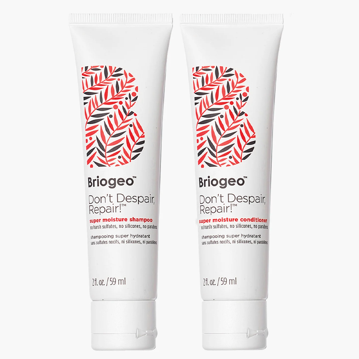 Briogeo Don’t Despair, Repair! Super Moisture Shampoo / Conditioner for Damaged Hair - 2 oz/ 59 mL