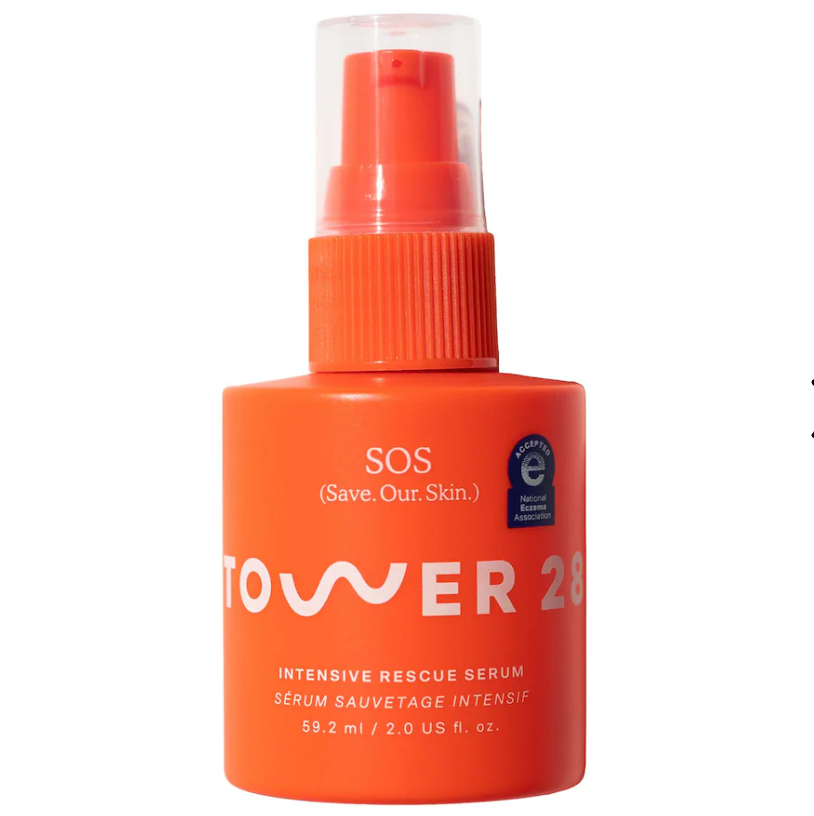 Tower 28 Beauty SOS Intensive Redness Relief Serum with Hypochlorous Acid - 2 oz / 59 mL