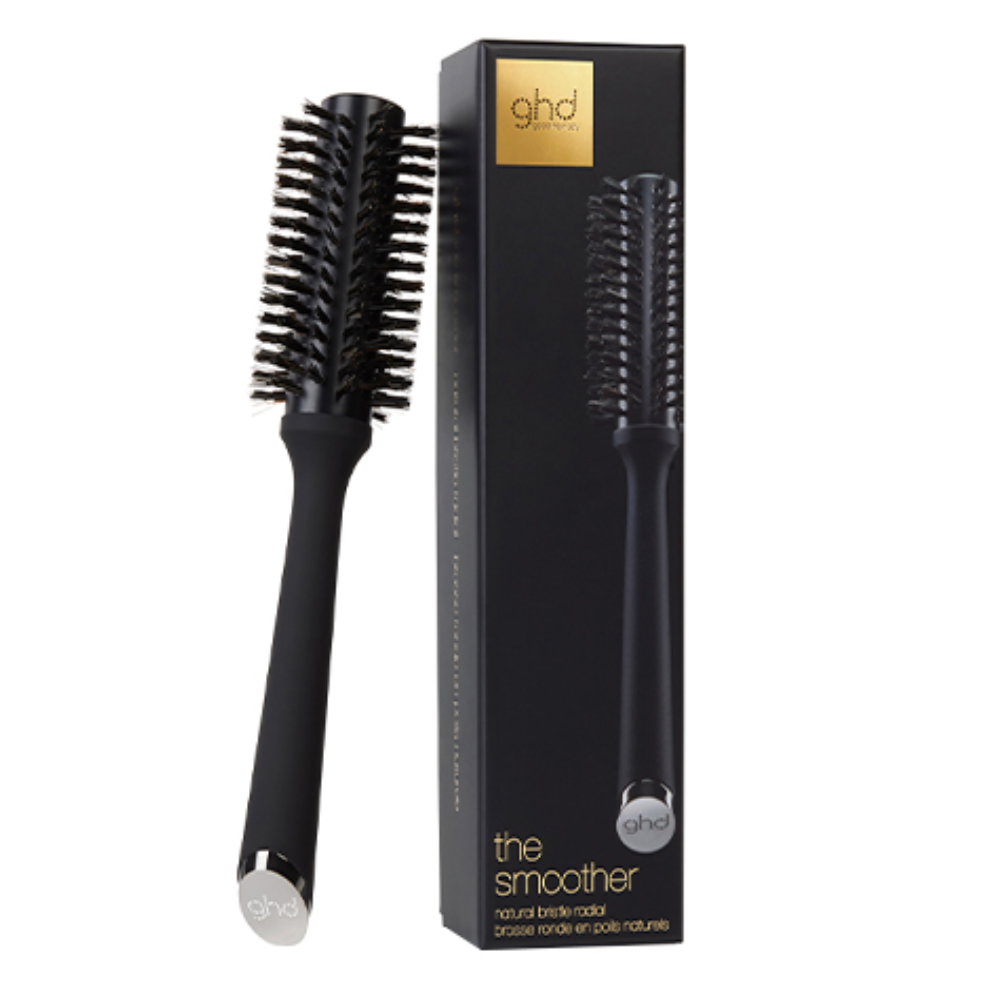 ghd The Smoother Brush Size 2 - Natural Bristle Round Brush - 1.3" Barrel