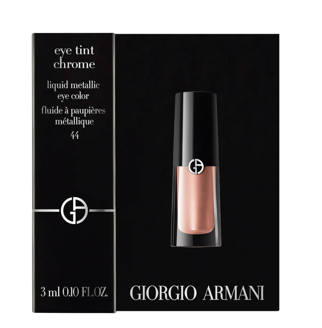 GIORGIO ARMANI MINI Eye Tint Chrome Liquid Metallic Eye Color ROSE GOLD #44-3 ml / 0.10 FL oz