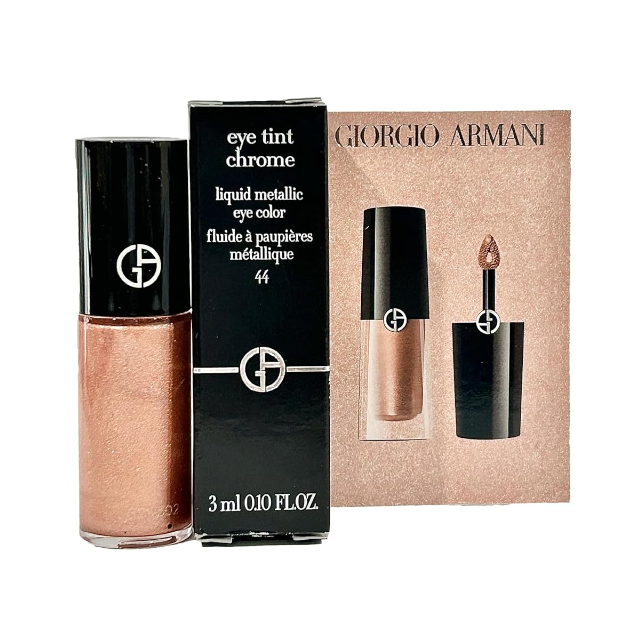 GIORGIO ARMANI MINI Eye Tint Chrome Liquid Metallic Eye Color ROSE GOLD #44-3 ml / 0.10 FL oz