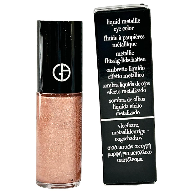 GIORGIO ARMANI MINI Eye Tint Chrome Liquid Metallic Eye Color ROSE GOLD #44-3 ml / 0.10 FL oz