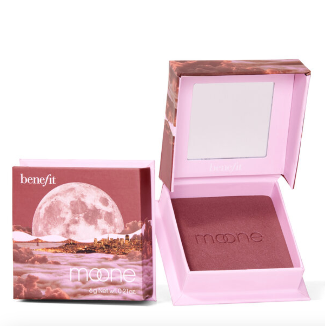 Benefit Cosmetics Silky-Soft Powder Blush ( Moone - rich berry)