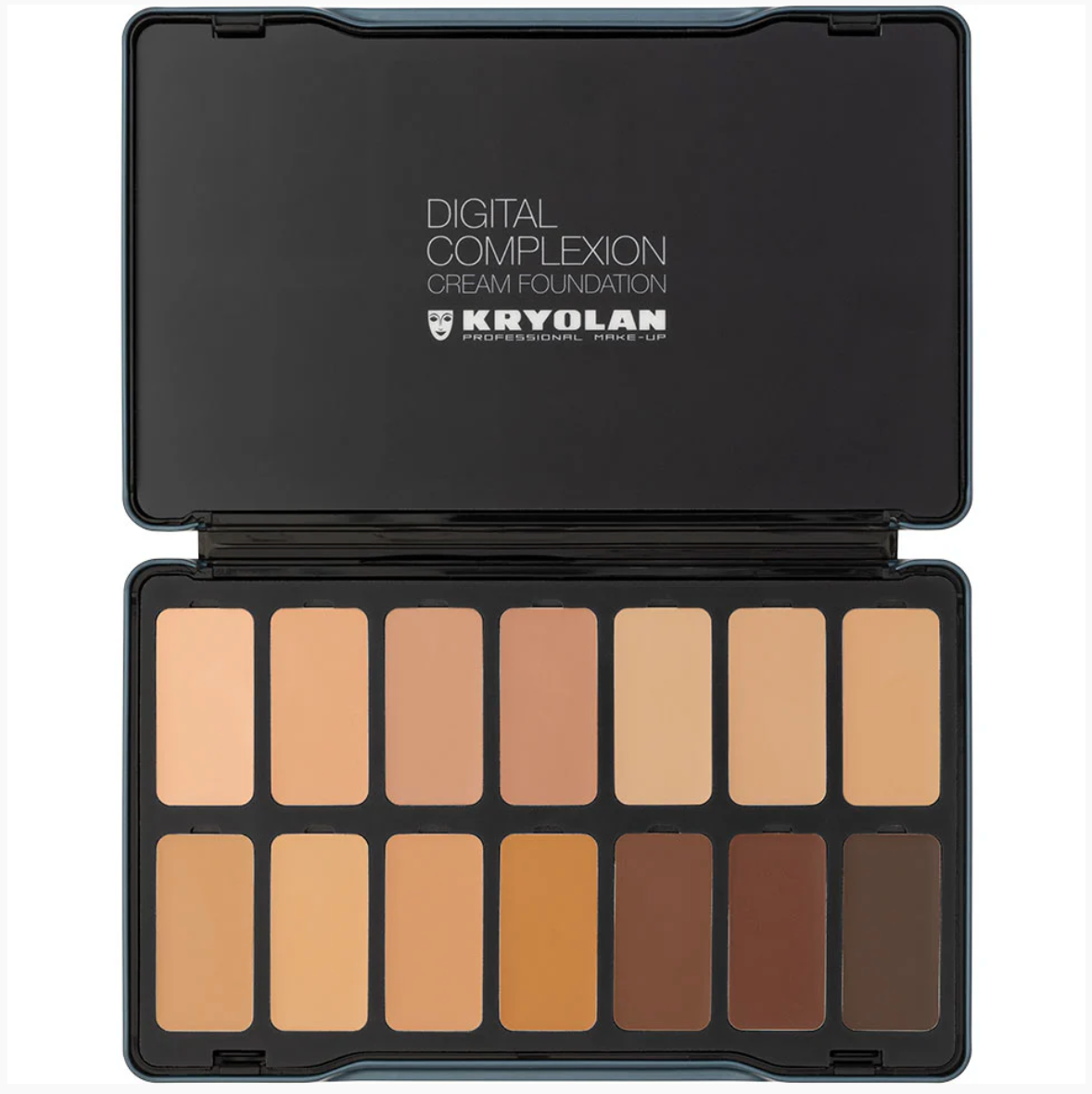 Kryolan DIGITAL COMPLEXION CREAM FOUNDATION PALETTE 14 COLORS