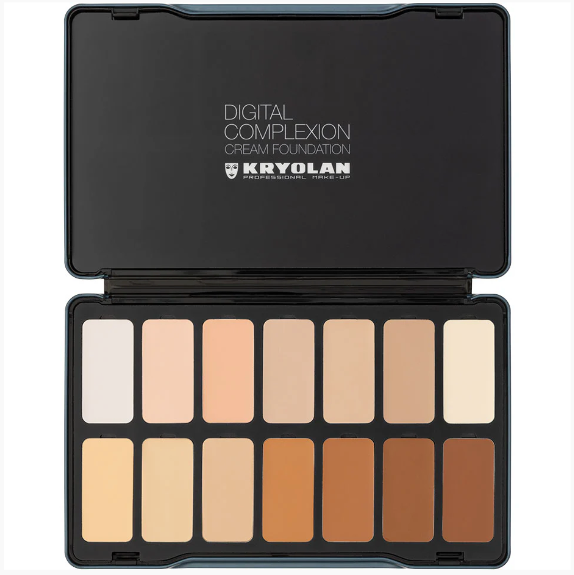 Kryolan DIGITAL COMPLEXION CREAM FOUNDATION PALETTE 14 COLORS