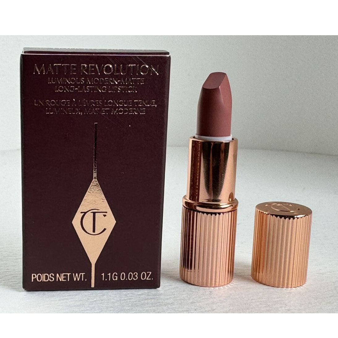 CHARLOTTE TILBURY Matte Revolution Lipstick PILLOW TALK MINI