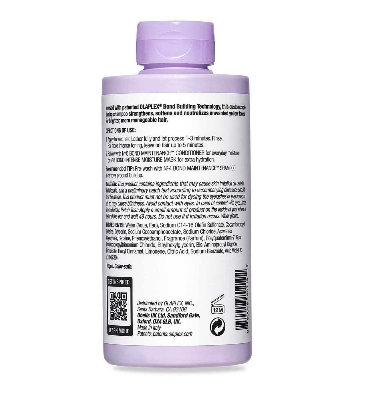 OLAPLEX No 4P Blonde Enhancer Toning Shampoo( 250ml ) purple shampoo