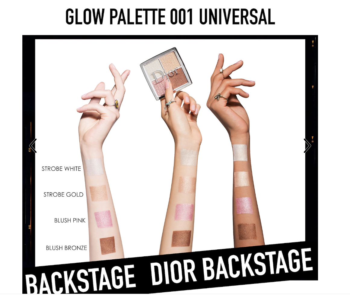 Dior BACKSTAGE Glow Face Palette - 002 Glitz